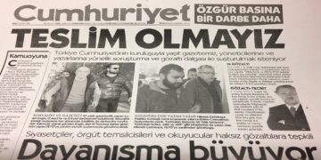 Cumhuriyet Gazetesi’nin Manşeti: Teslim Olmayız