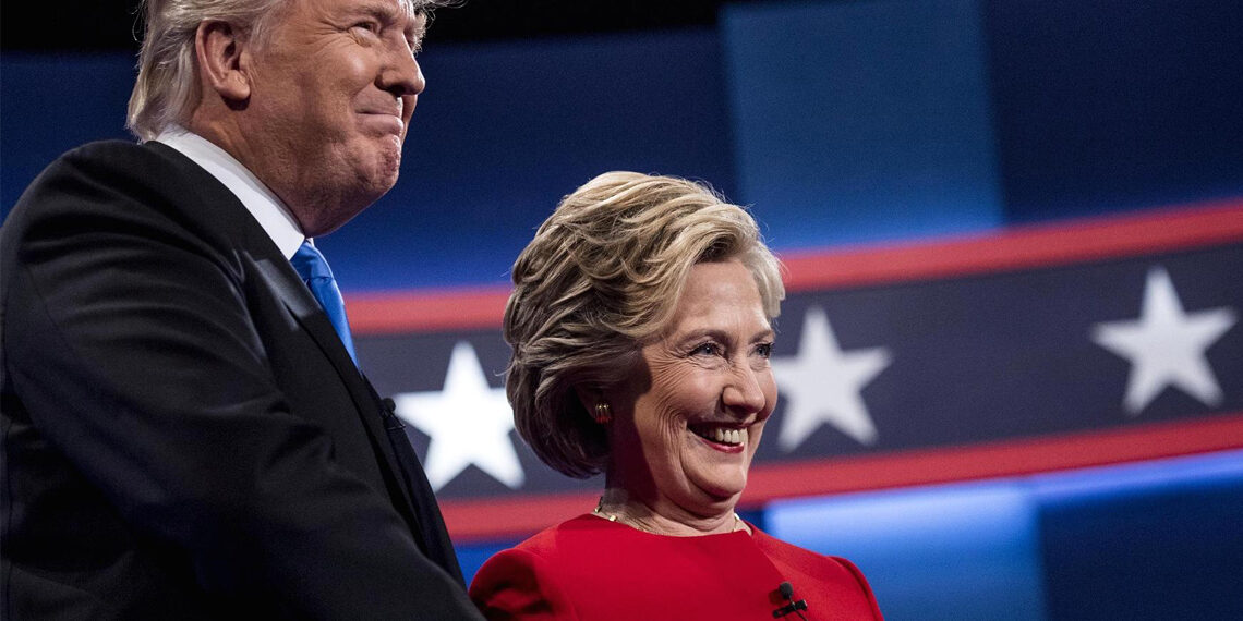 Clinton ile Trump arasındaki puan farkı bire indi