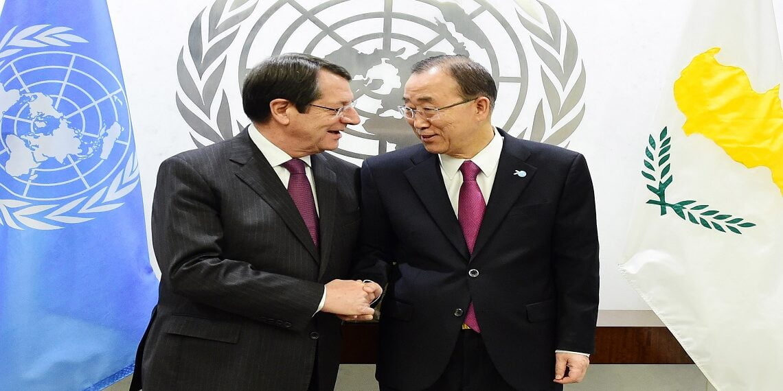 Anastasiadis, BM Genel Sekreteri Ban ile Görüştü