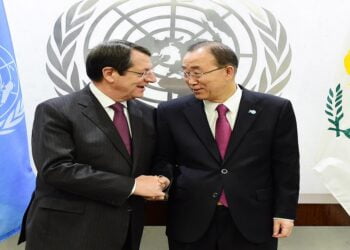 Anastasiadis, BM Genel Sekreteri Ban ile Görüştü