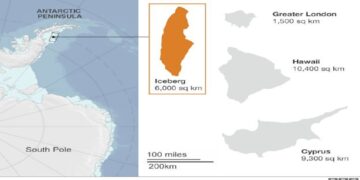 Antarktika’dan Kıbrıs’ın Üçte İkisi Büyüklüğünde Buzdağı Koptu