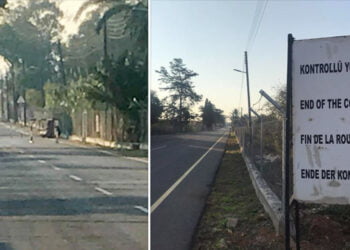Derinya’da askeri tabelalar ve bariyerler yerli yerinde