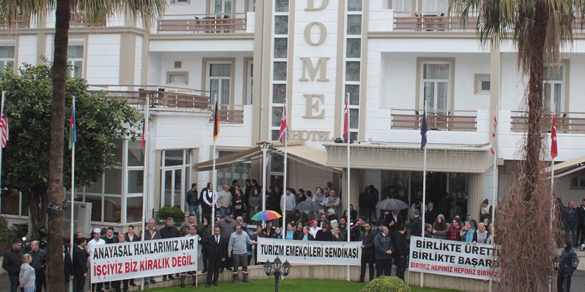 Sendikal Platform’dan Dome Hotel emekçileriyle dayanışma eylemi