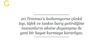 Kıbrıs, Temmuz ve Faşizm