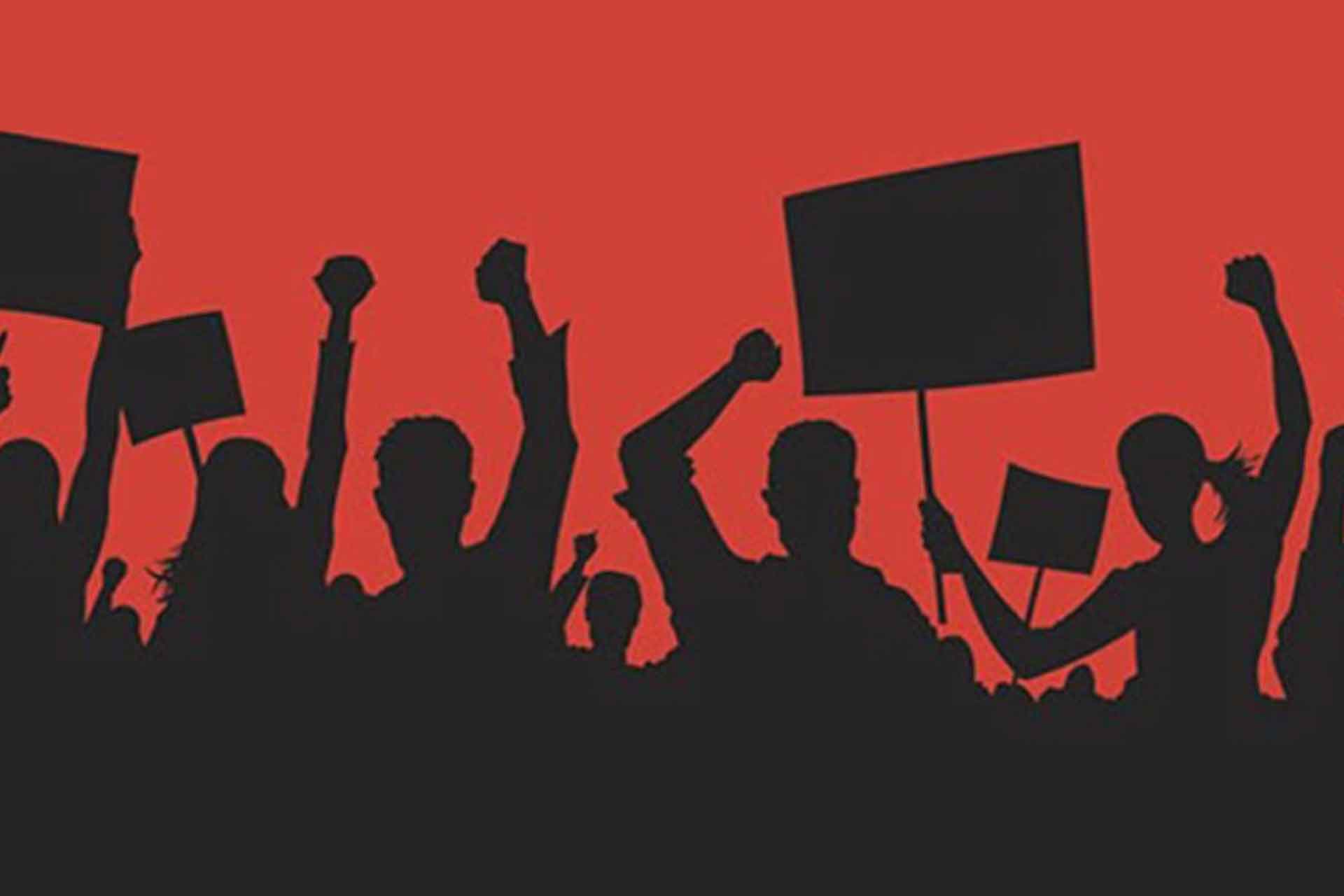 Партия культура в движении. Толпа с плакатами. Забастовка. Что такое демократия. Протест силуэт.