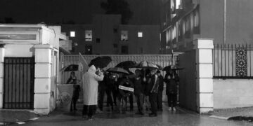 Bir eylem de Elçilik önünde yapıldı