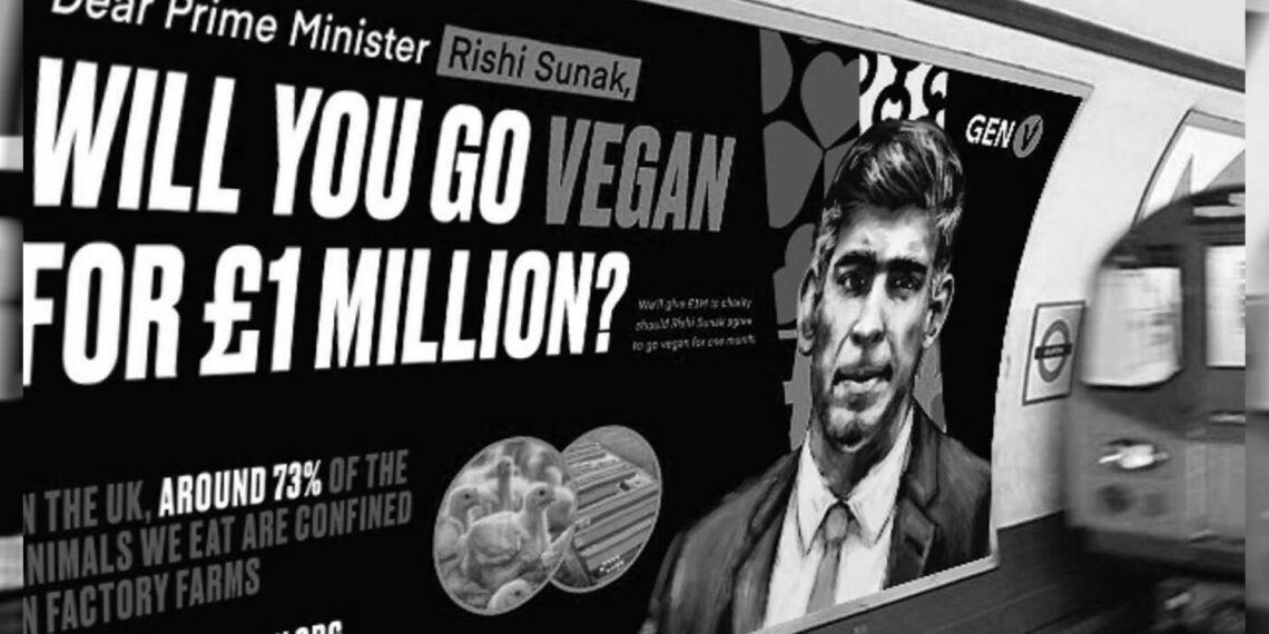 Rishi Sunak’a meydan okuma: Bir milyon sterlin versek, bir aylığına vegan olur musun?