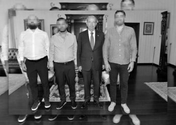 Kara paracıları makamında ağırladı