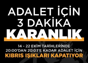 “Adalet İçin 3 dakika karanlık” eylemi