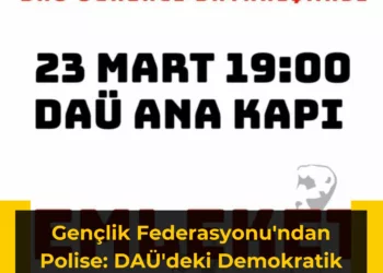 Gençlik Federasyonu’ndan Polise: DAÜ’deki Garabet Tutumdan Dönün
