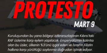 Kıbrıs’taki İngiliz Üslerine Karşı Eş Zamanlı Protesto