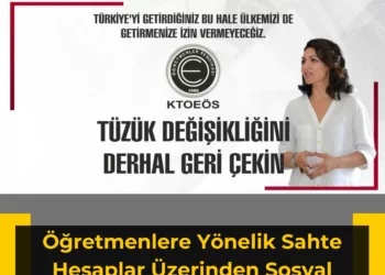KTOEÖS: Öğretmenlere Yönelik Sahte Hesaplar Üzerinden Sosyal Medyada İtibarsızlaştırma Kampanyası Ve Provokasyonlar Yapılıyor